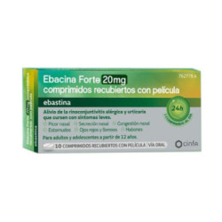 Ebacina forte 20 mg 10 comprimidos recubiertos