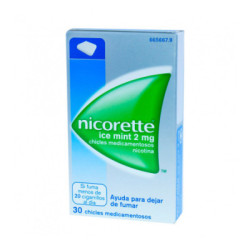 Nicorette ice mint 2 mg 30 chicles